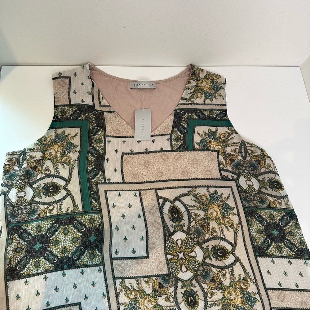 NWT Suzy Shier geometric Top women’s size XXL - Picture 5 of 5